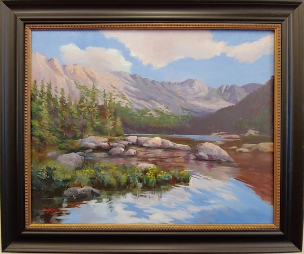 Alpine Lake 24x30 $1800 at Hunter Wolff Gallery